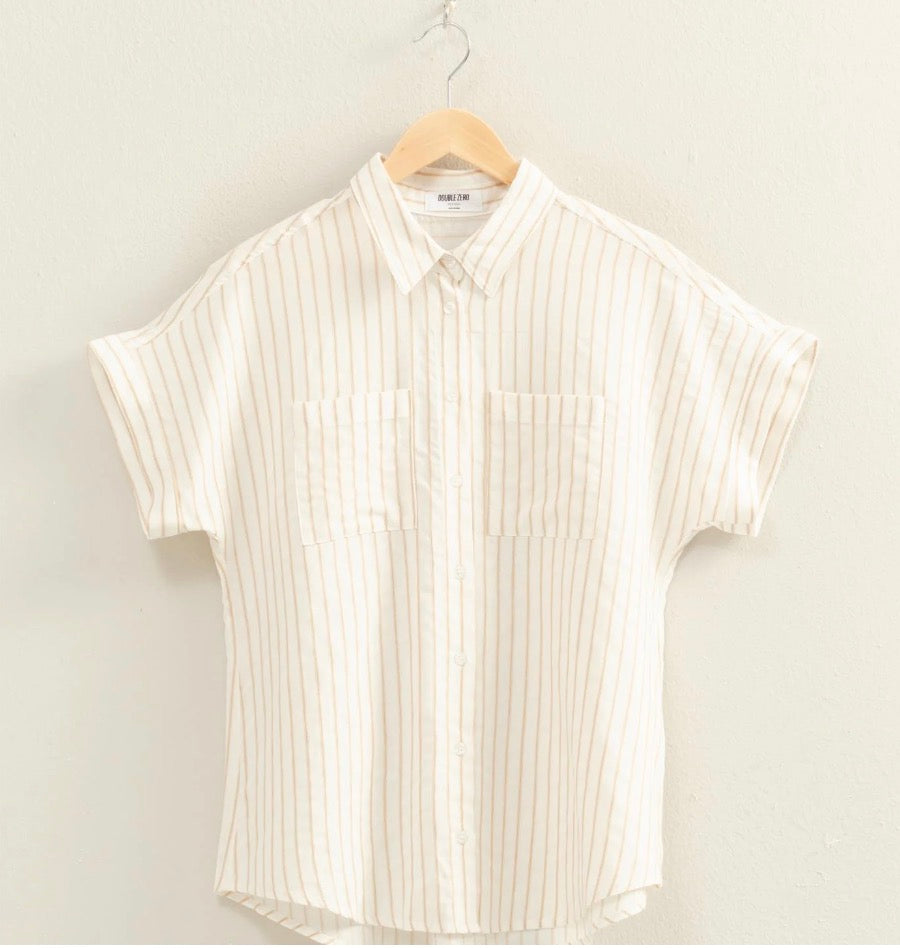 Striped Button Up Blouse